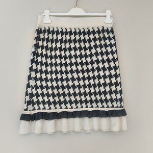 Bryan  Women's Navy and White Skirt  100% Cotton Size M